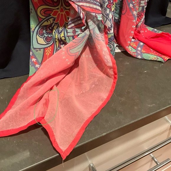 RARE Green Dragon Caftan Style Tunic Top - Picture 12 of 13